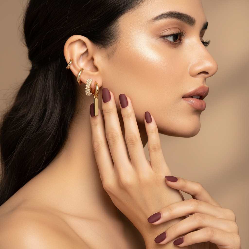 Gilded Seoul Hoops